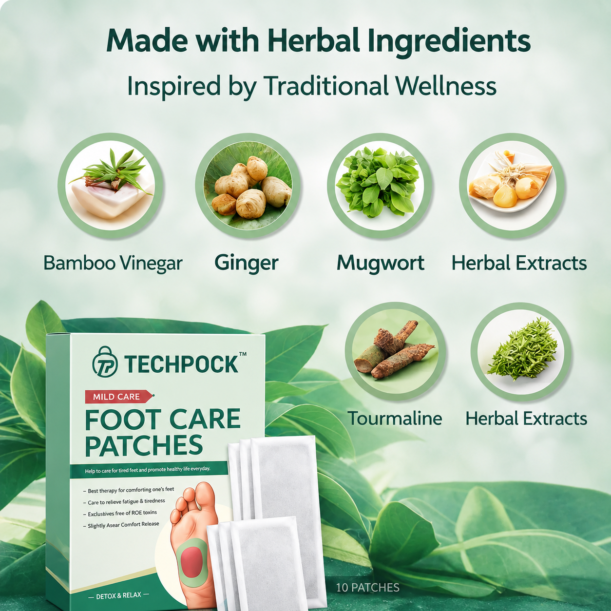 TECHPOCK™ Detox Foot Patches (Pack of 10) BUY 1 GET 1 FREE