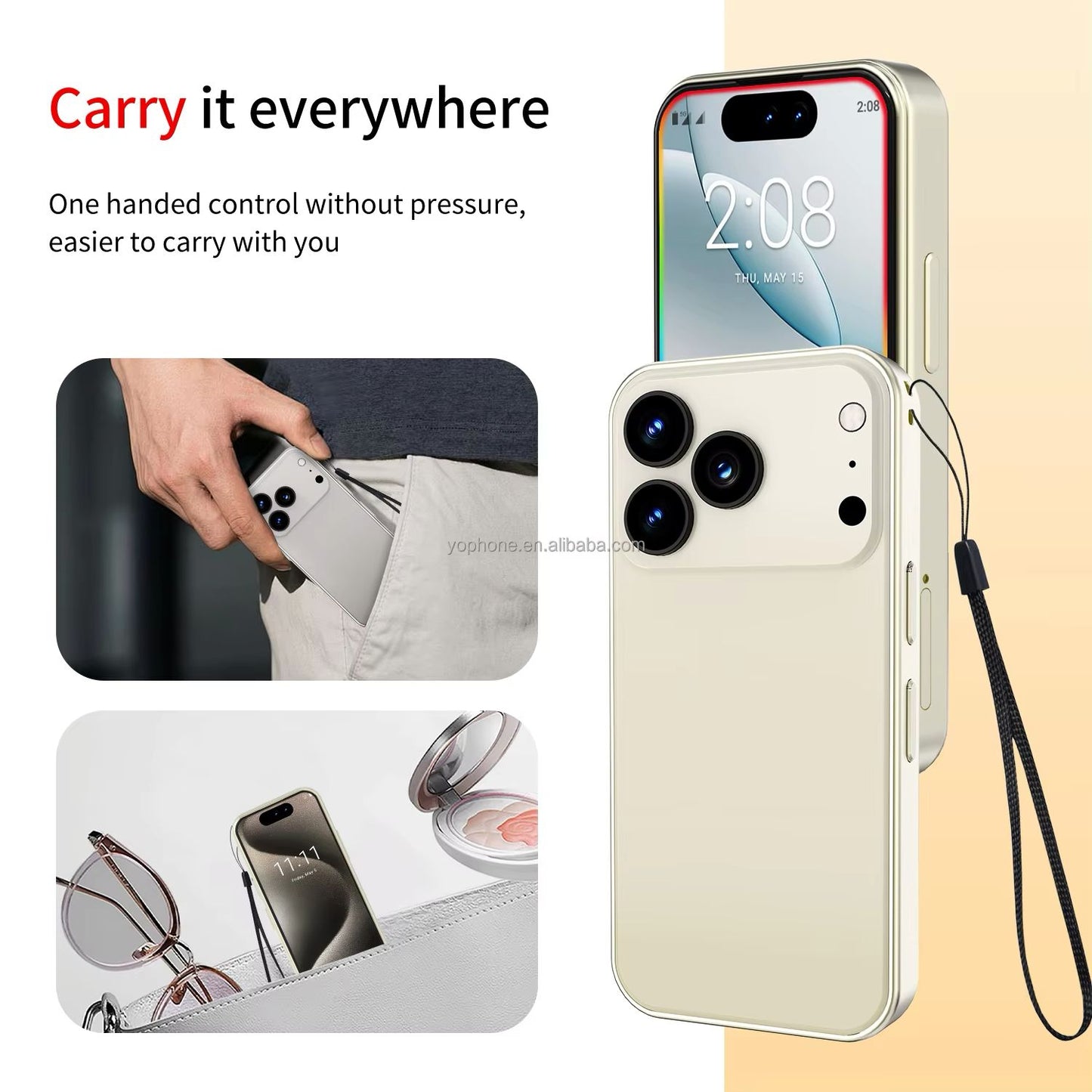 I-17 - Mini Smart Phone 5G (1 Year Manufacture Warranty) Multicolor